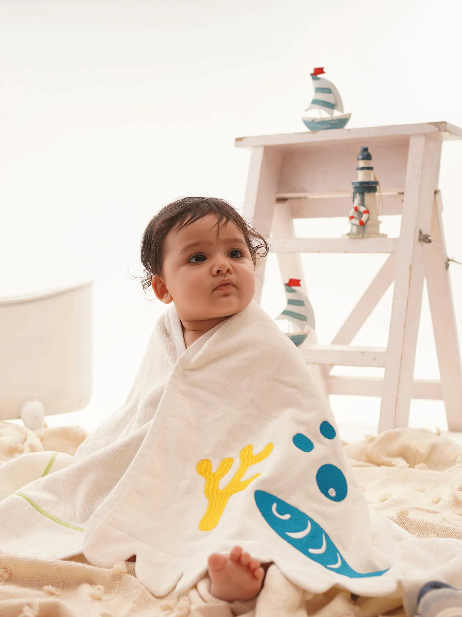 Fintastic - Organic Cotton Baby Bath Towel