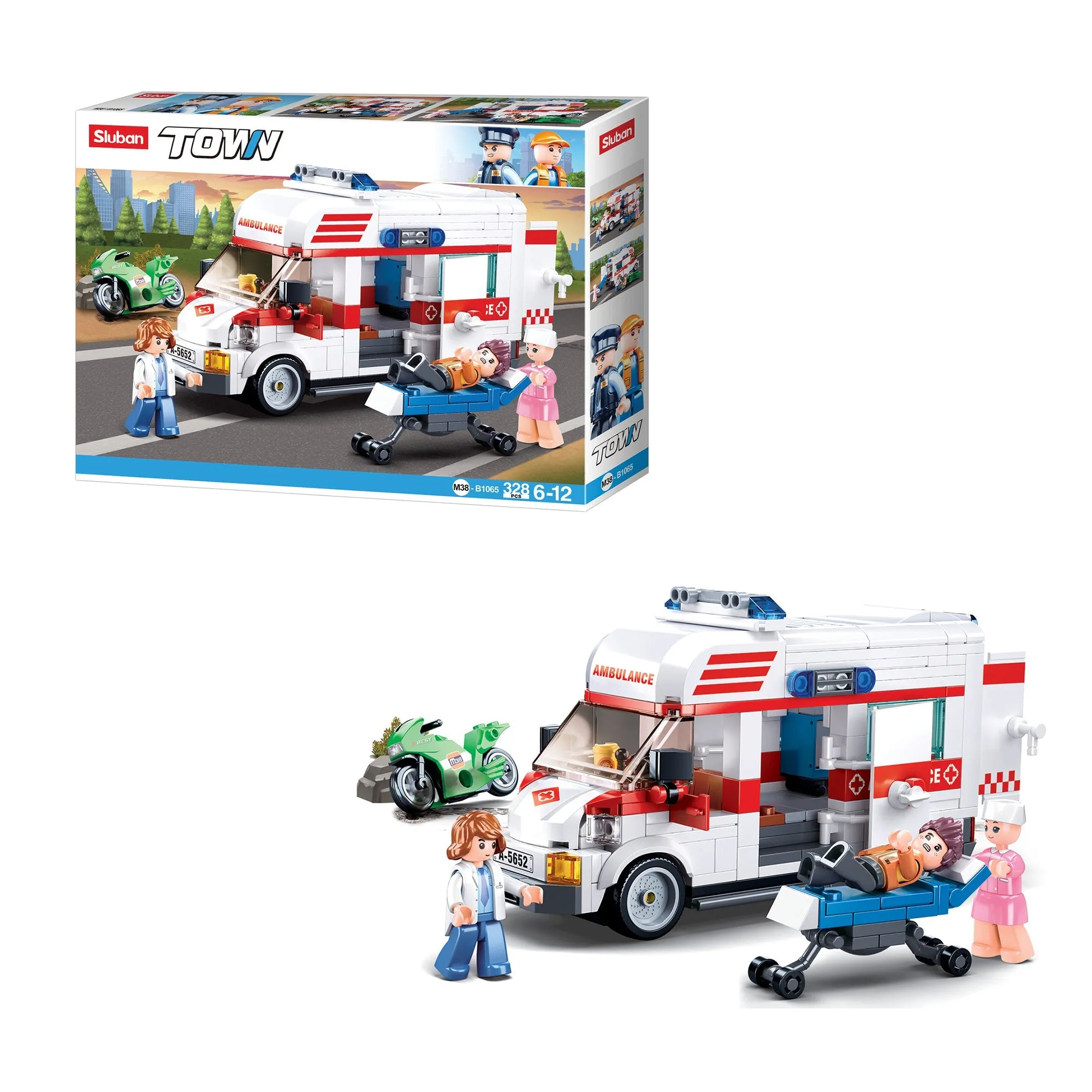 Playzu By Sluban Large Size Ambulance Building Blocks Toys || 6years to 12years